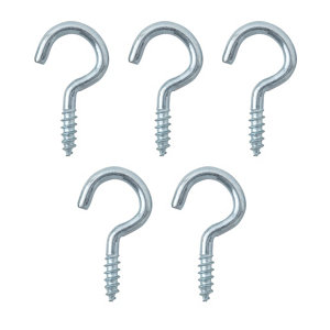 Zinc-plated Small Cup hook (L)20mm  Pack of 10