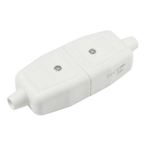 B&Q 10A White Indoor Switched 3 pin plug & socket