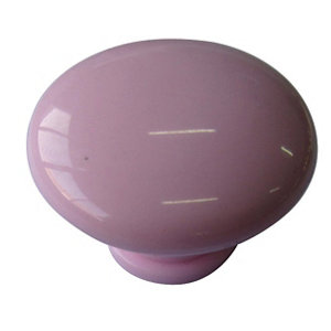 Pink Plastic Round Internal Door knob (Dia)40mm  Pack of 10