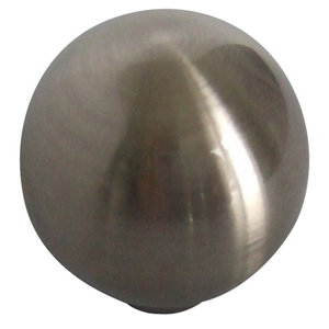 Nickel effect Zinc alloy Round Furniture Knob (Dia)32mm  Pack of 6