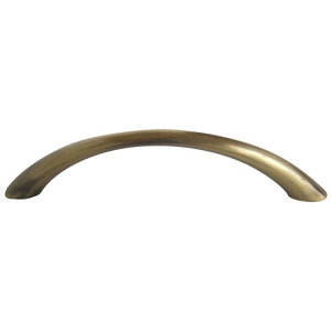Brass effect Zinc alloy Bow Cabinet Pull handle  Pack of 6