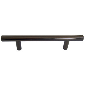 Black Nickel effect Bar Furniture Handle (L)155mm  Pack of 6