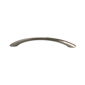 Satin Nickel effect Zinc alloy Bow Cabinet Handle (L)96mm