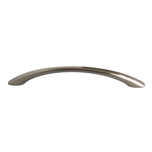 Satin Nickel effect Zinc alloy Bow Cabinet Handle (L)250mm