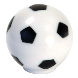 White Plastic Round Football Furniture Knob