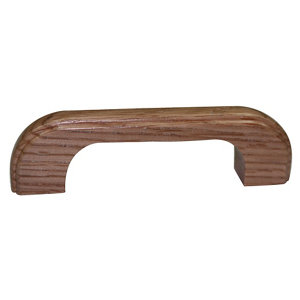 Lacquered Oak Bow Cabinet Pull handle