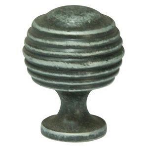 Cooke & Lewis Pewter effect Zinc alloy Round Cabinet Knob (Dia)29.8mm