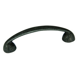 Pewter effect Zinc alloy Bow Cabinet Pull handle