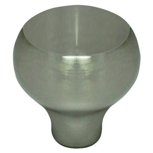 Nickel effect Zinc alloy Round Furniture Knob (Dia)30mm