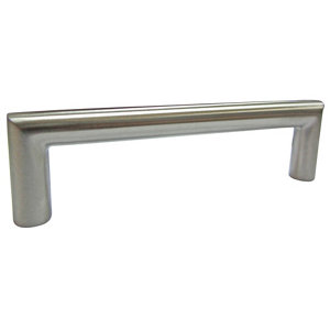 Nickel effect Stainless steel Bar Furniture Handle (L)96mm