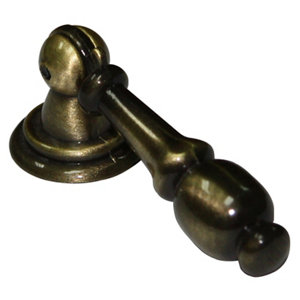 Brass effect Zinc alloy Straight Drop Cabinet Pull handle