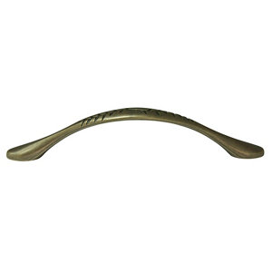 Brass effect Leaves Bow Furniture Handle (L)157mm