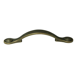 Brass effect Rivet Bow Furniture Handle (L)143mm