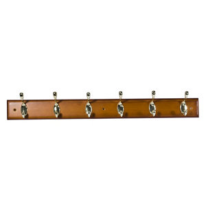 Antique brass effect & Hook rail  (L)685mm (H)15mm