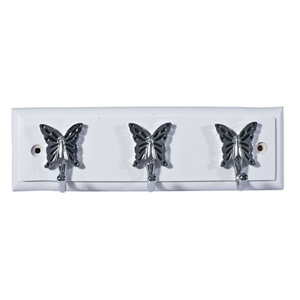 White & Butterfly Hook rail  (L)220mm