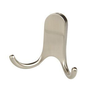 B&Q Zinc alloy Large Double Hook (H)71.5mm (W)28mm (Max)10kg
