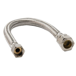 Compression Brass  rubber & stainless steel Hose 427002-WNP  (L)0.3m