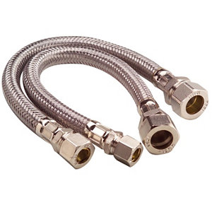 Compression Tap connector 15mm x 0.47" (L)300mm  Pack of 2