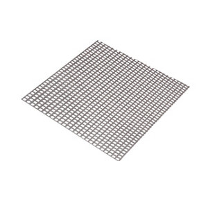 Silver effect Steel Perforated Sheet  (H)1000mm (W)500mm (T)1mm