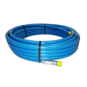 Plumbsure Blue MDPE Push-fit Pipe (L)25m (Dia)25mm