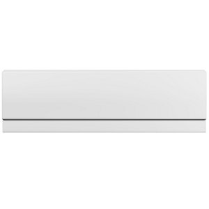 Image of Cooke & Lewis Gloss High-impact polystyrene (HIPS) White Straight Front Bath panel (W)1800mm