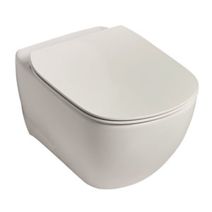 Ideal Standard Tesi Contemporary Wall hung Rimless Toilet & cistern with Soft close seat