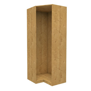 Form Darwin Modular Oak effect Corner cabinet (H)2356mm (W)998mm (D)854mm