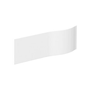 Image of Cooke & Lewis P Bath Gloss White Left or right-handed P-shaped Front Bath panel (W)1700mm