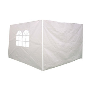 Suhali White Side curtain  (W)2.95m (D)1.94m