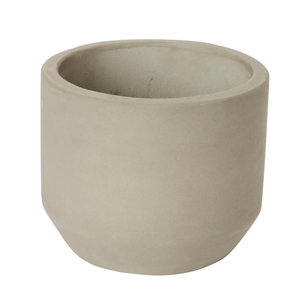 Grey Clay Plant pot (Dia)17cm