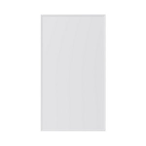 GoodHome Pasilla Matt white thin frame slab Highline Cabinet door (W)400mm (T)20mm