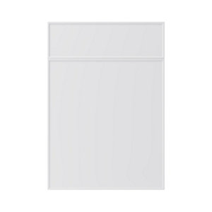 GoodHome Pasilla Matt white thin frame slab Drawerline door & drawer front  (W)500mm