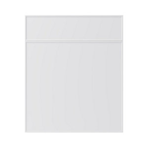 GoodHome Pasilla Matt white thin frame slab Drawerline door & drawer front  (W)600mm