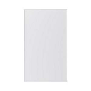GoodHome Pasilla Matt white thin frame slab 50:50 Larder Cabinet door (W)600mm (T)20mm