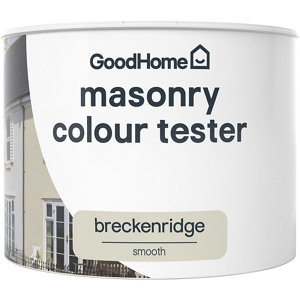 GoodHome Breckenridge Smooth Matt Masonry paint  0.25L Tester pot
