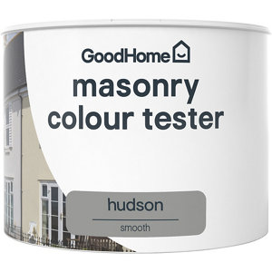 GoodHome Hudson Smooth Matt Masonry paint  0.25L Tester pot