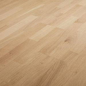 GoodHome Dulang Natural Oak Real wood top layer flooring  1.77m² Pack