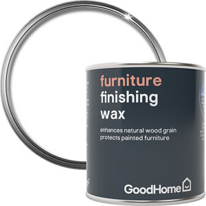 GoodHome Clear Matt Furniture Wax Finishing wax  0.12L