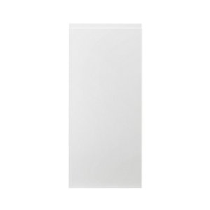 GoodHome Garcinia Gloss white integrated handle Tall wall Cabinet door (W)400mm (T)19mm