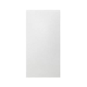 GoodHome Garcinia Gloss white integrated handle Tall larder Cabinet door (W)600mm (T)19mm
