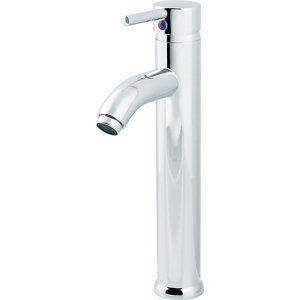 Ayas 1 lever Chrome-plated Tall Contemporary Basin Mono mixer Tap