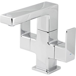 GoodHome Wydon 2 lever Chrome-plated Contemporary Basin Mono mixer Tap