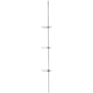 GoodHome Koros Chrome-plated Silver Silver effect Rail with baskets (W) 200mm