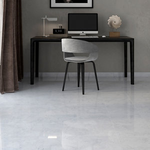Ideal Grey Matt Marble effect Ceramic Wall & floor Tile  Pack of 13  (L)338mm (W)338mm