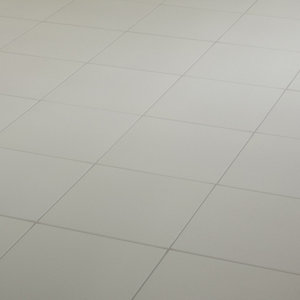 Hydrolic White Matt Concrete effect Porcelain Wall & floor Tile  Pack of 25  (L)200mm (W)200mm