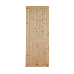 4 panel Knotty pine LH & RH Internal Door (H)2040mm (W)726mm