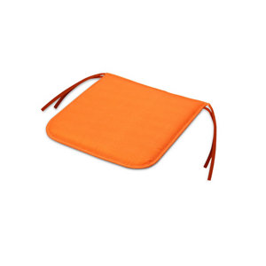 Cocos Plain Mandarin orange Seat pad (L)38cm x (W)38cm