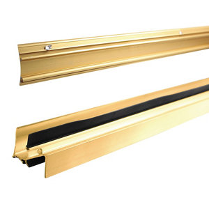 Diall Gold Gold effect PVC Threshold & rain deflector  (L)0.91m