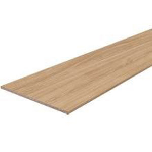 Pale oak effect Semi edged Chipboard Furniture board  (L)2.5m (W)200mm (T)18mm