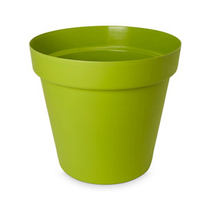 Nurgul Green Plastic Round Plant pot (Dia)40cm